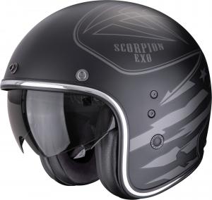 Открытый шлем Scorpion belfast evo dawg, Black/Gray