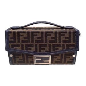 FENDI Сумка через плечо BaguetteTrunk, кросс-боди, мужская сумка brown/blue