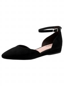 Tamaris Балетки на ремешке в черном цвете