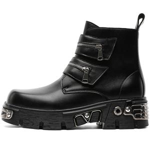 Summer Tour Короткие мужские ботинки Martin 5 см, черные