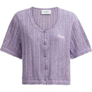 COACH SS24 Вязаный свитер Women's Purple Lilac