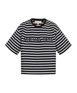 Футболка в полоску Michael Kors, черный