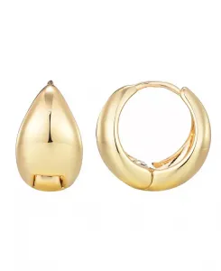 Позолоченные серьги-кольца в форме сумки Adornia, gold