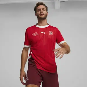 Мужской 1-й комплект Швейцария SFV 2024 Реплика Puma Футболка, красный