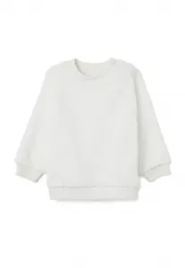 Флисовый джемпер прямого кроя с круглым вырезом горловины. Ovs, Optical White