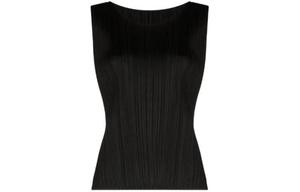 PLEATS PLEASE ISSEY MIYAKE Женская майка черного цвета