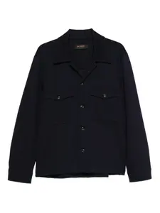 Куртка на пуговицах с карманами OFFICINA 36, синий