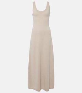 Кашемировое платье миди Brunello Cucinelli, Feather