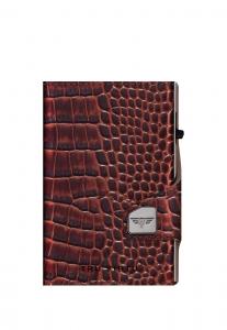 Кошелек Tru Virtu Click & Slide Double Wallet, Brown/Silver/Light Brown
