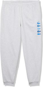 Lacoste мужские большие принтованные спортивные штаны, Silver Chine