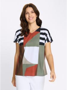 Блузка без застежки с принтом терра-муд Sieh an!