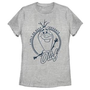 Футболка Disney Frozen 2 для детей «Олаф, я делаю только глубокие мысли» Licensed Character
