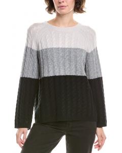 Форте Кашемир Кабельный Реглан Свитер из шерсти и кашемира Forte Cashmere