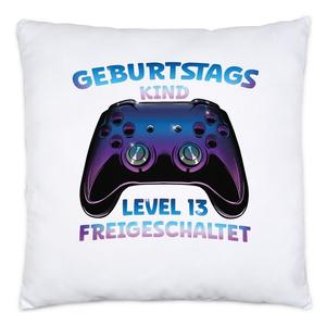 Именинник 13-го уровня, разблокированная подушка С Днем Рождения, С Днем Рождения, Контроллер, Геймер, Консоль Hey!Print
