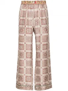 Шелковые брюки Aloe Pierre-Louis Mascia, красный