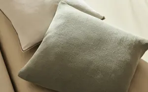 Чехол на подушку из джута и хлопка Zara Home, экрю