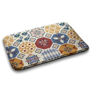 Коврик для ванной Tulup Azulejo, 75x1x75 см, оранжевый