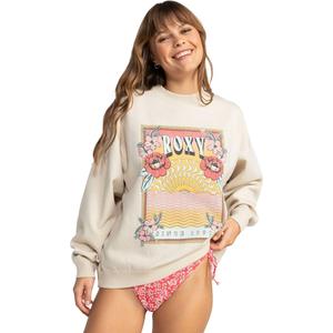 Женская коллекция: объемная толстовка с круглым вырезом ROXY, Brazilian Sand