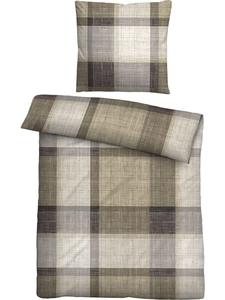 Biberna Изящное фланелевое постельное белье бежевого цвета