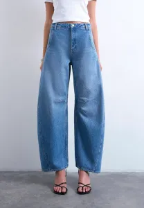 Цнанна нормальная широкая нога Topshop, Medium Blue Denim