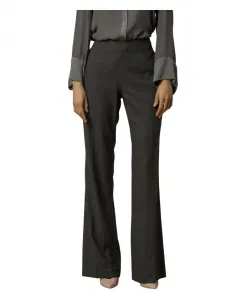 Приталенные расклешенные брюки до щиколотки Kocca, серый