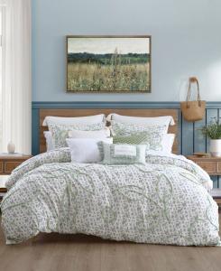 Комплект постельного белья из синели Черника, 3 предмета, размер King Peri Home, Blue