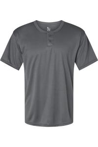 Футболка Alleson Athletic B-Core Placket, цвет graphite