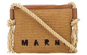 Сумка через плечо MARNI с вышитым логотипом Marcel