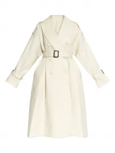 Двубортное пальто с поясом Givenchy, белый