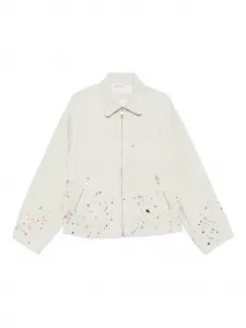 Рубашка-овершот на молнии Études Studio, бежевый