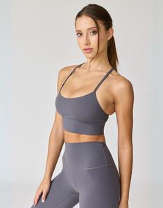 Бюстгальтер Hera с бретельками на спине AVA Active, цвет steel grey