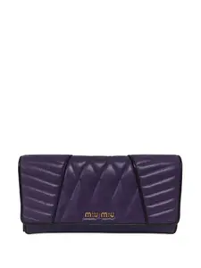 Стеганый кошелек MIU MIU, фиолетовый