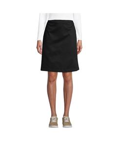 Школьная форма, женская смешанная юбка-чинос выше колена Lands' End, черный