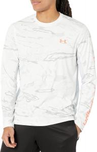 Мужская камуфляжная футболка Under Armour Iso-chill Shore Break, (015) Halo Gray/White/After Burn