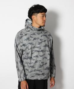 Анорак с принтом, дышащий, быстросохнущий.