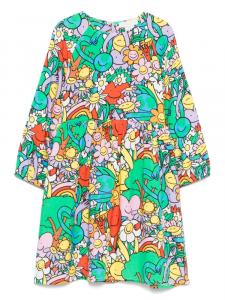 Платье с графическим принтом Stella McCartney Kids