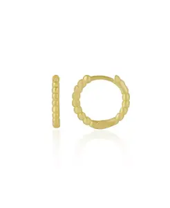 Серьги-Кольца из стерлингового серебра с бусинами Spero London, gold