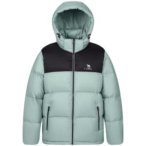 Пуховик Unisex CAMEL, Шалфейно-зеленый/Фантомно-черный