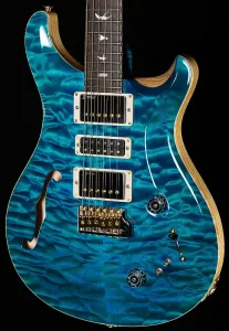 PRS Wood Library Willcutt Эксклюзивная специальная полуглубокая электрогитара с кленовой верхней декой Carroll Blue 10 Top (061)