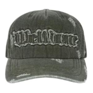 WE11DONE Хлопковая бейсболка унисекс цвета хаки, Khaki