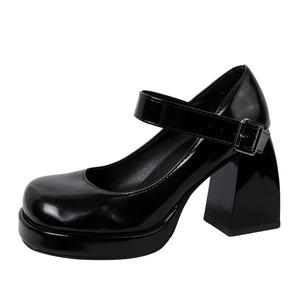 Туфли Mary Jane 9 см женские Luji, черный
