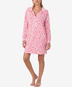 Женская туника-спальный костюм с капюшоном для дома Sanctuary, Pink Grid