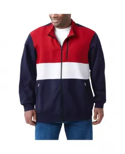 Большая и высокая флисовая куртка на молнии KingSize, синий