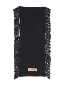 Меланжевый шарф Acne Studios, черный