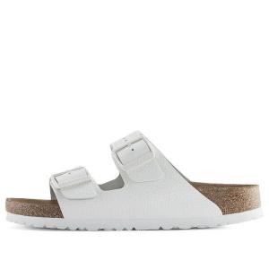 Сандалии arizona soft footbed leather sandals 'white' Birkenstock, белый