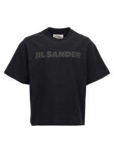 Футболка с принтом логотипа JIL SANDER, черный