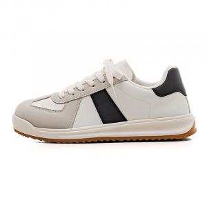 Прочные и легкие женские кроссовки для скейтбординга с низким верхом и поддержкой RENBEN, Beige Black