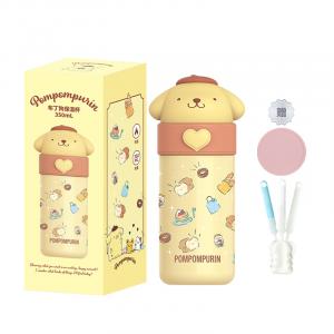 Термочашка Hello Kitty 350 мл Sanrio, Figure Pudding Dog Insulated Cup + Coaster + Cup Brush