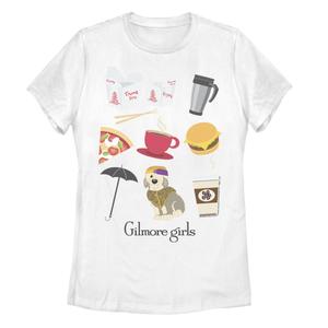 Футболка Gilmore Girls Icons для юниоров Licensed Character, белый
