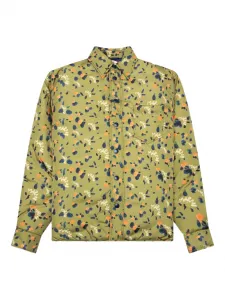 Куртка-рубашка с цветочным принтом Marni, желтый